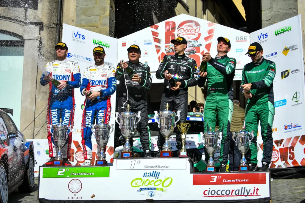 Equipaggio rally vincitore del rally Ciocco 2025