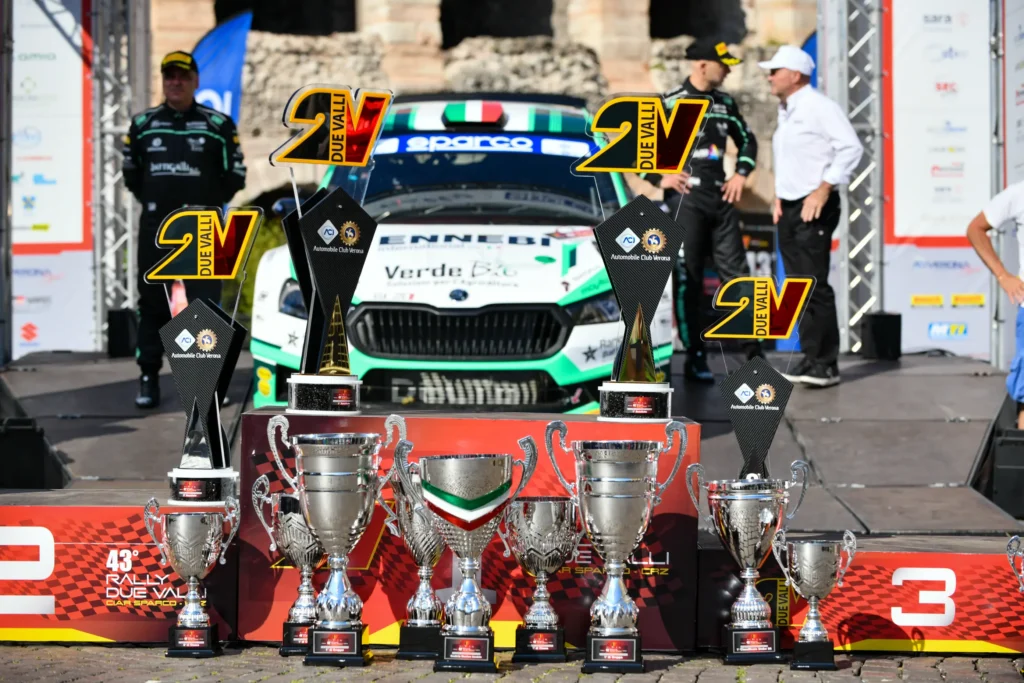 Podio Rally 2 valli Lorenzo Granai 